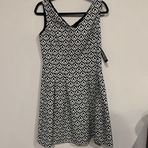 Black/White Pattern Dress.